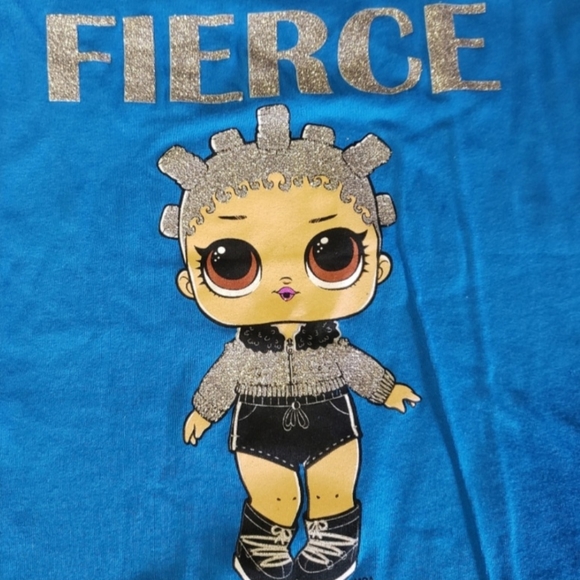 L.O.L Surprise Tops Girls Size Small 6/6X T-Shirts Set of 2 Pink and Blue NWT - Picture 4 of 9